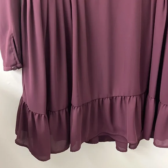 Burgundy Sunday Best Baby Doll Dress - Picture 7 of 7